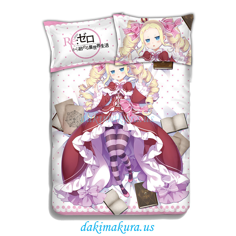 Beatrice - Re Zero Japanese Anime Bed Blanket Duvet Cover with Pillow Covers